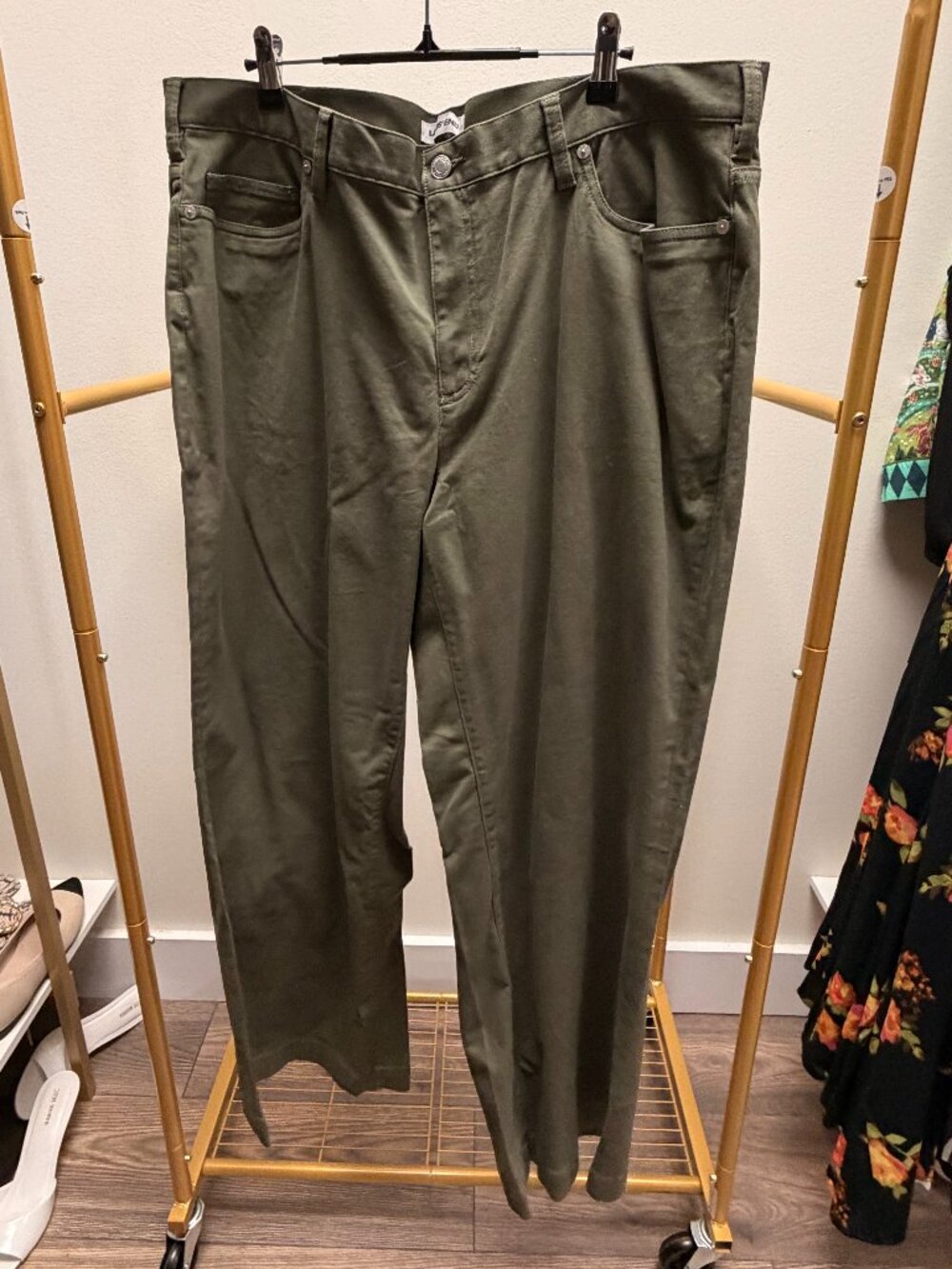 Lands End Straight Leg Twill Pants